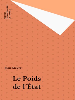 cover image of Le Poids de l'État